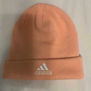 Adidas Coral Pink Beanie Hat